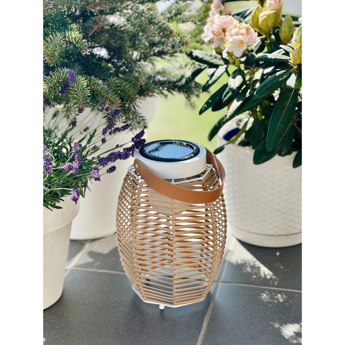 Lampa solarna LED 30 cm stojąca do ogrodu