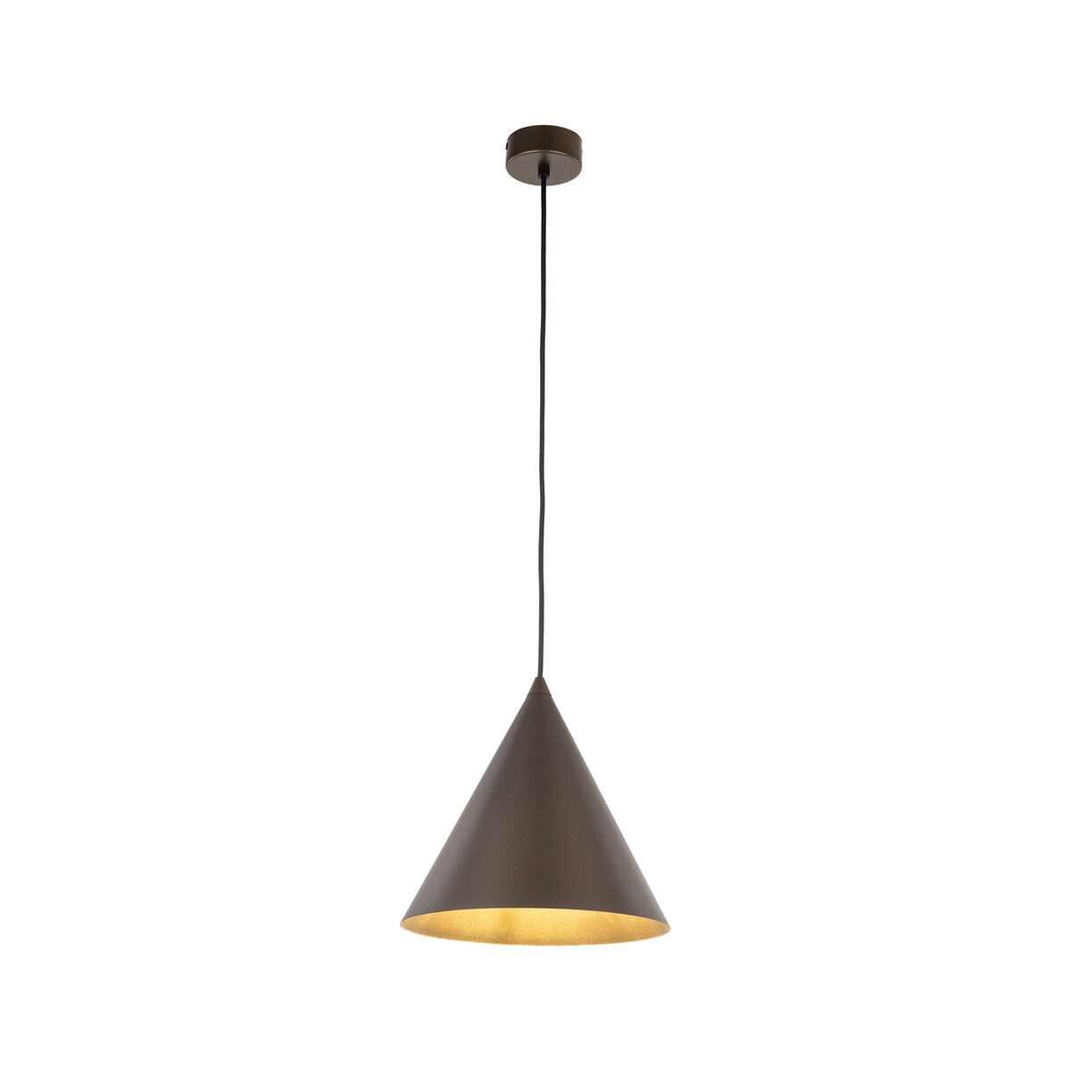 Lampa wisząca TK Lighting CONO BROWN 10037 brązowa metalowa E27 regulacja wysokości 160 cm