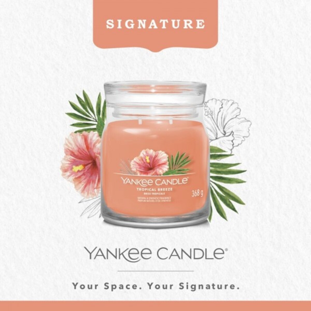 YC SIGNATURE – Świeca średnia TROPICAL BREEZE