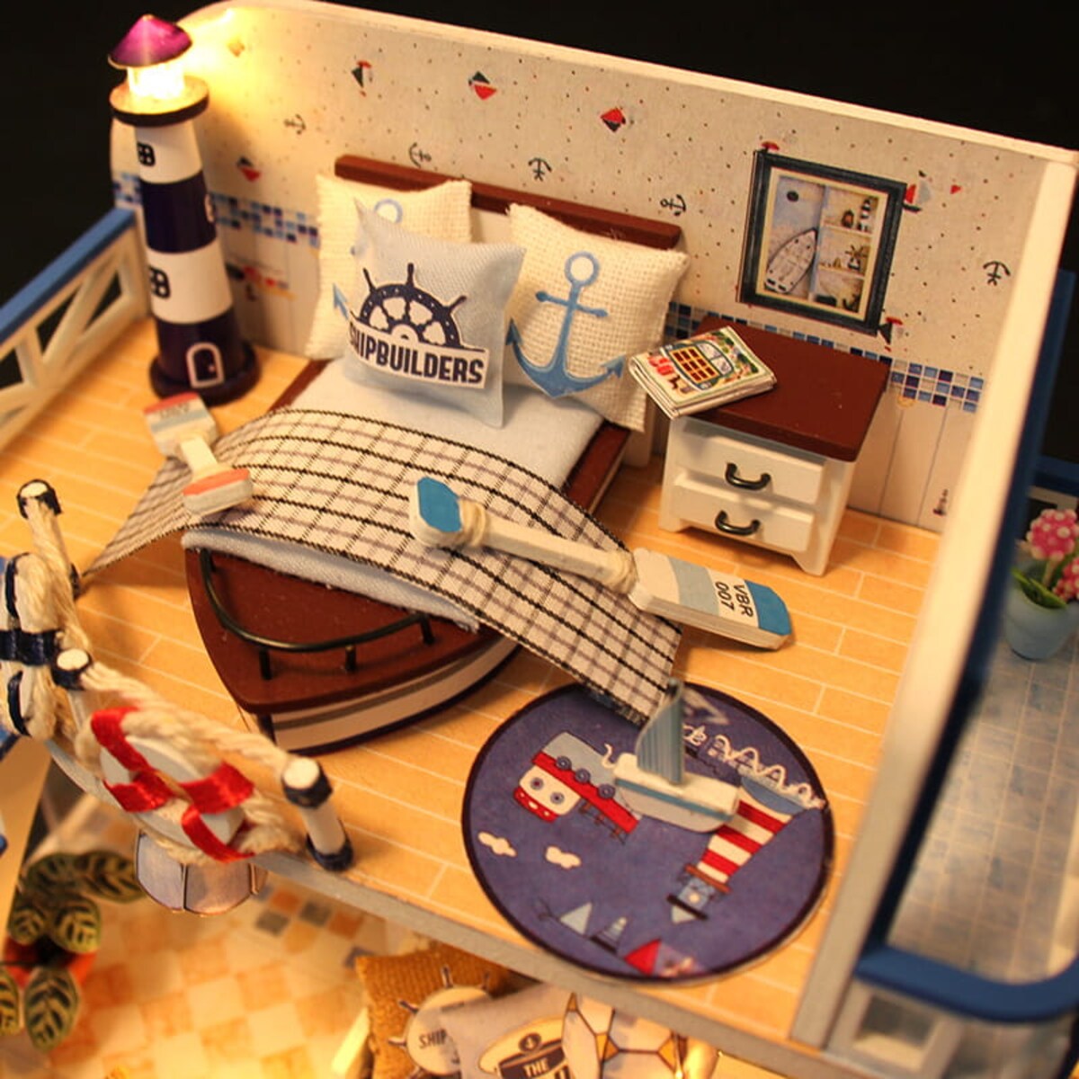 Miniaturowy domek - Lazurowy poranek