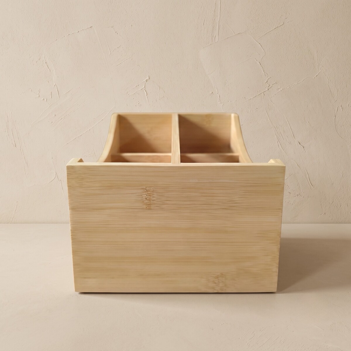 Organizer biurkowy bambusowy, 25 x 18 x 12 cm