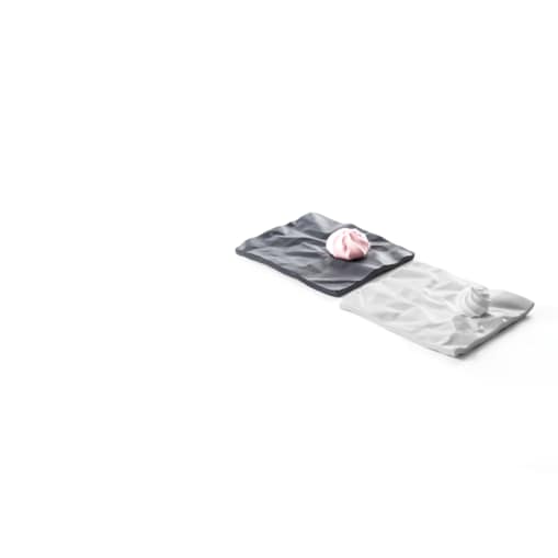 Taca Pogięta Mini 10 cm biała CD01