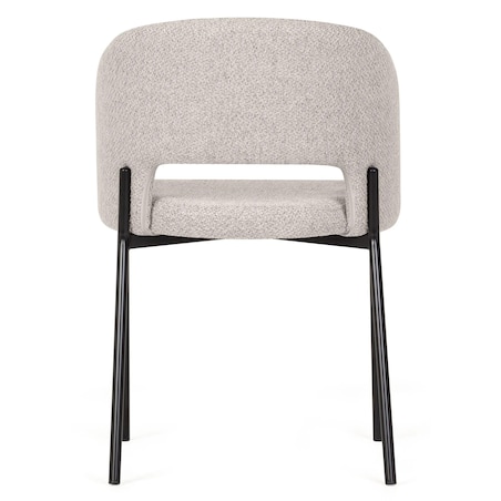 Krzesło tapicerowane beżowe Cort