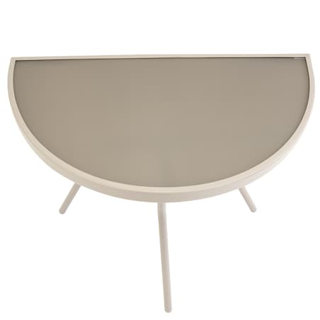 Stół balkonowy stalowy STOLIK ogrodowy na taras szkło hartowane do ogrodu