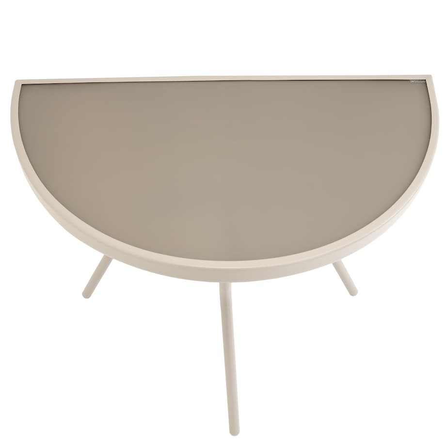 Stół balkonowy stalowy STOLIK ogrodowy na taras szkło hartowane do ogrodu