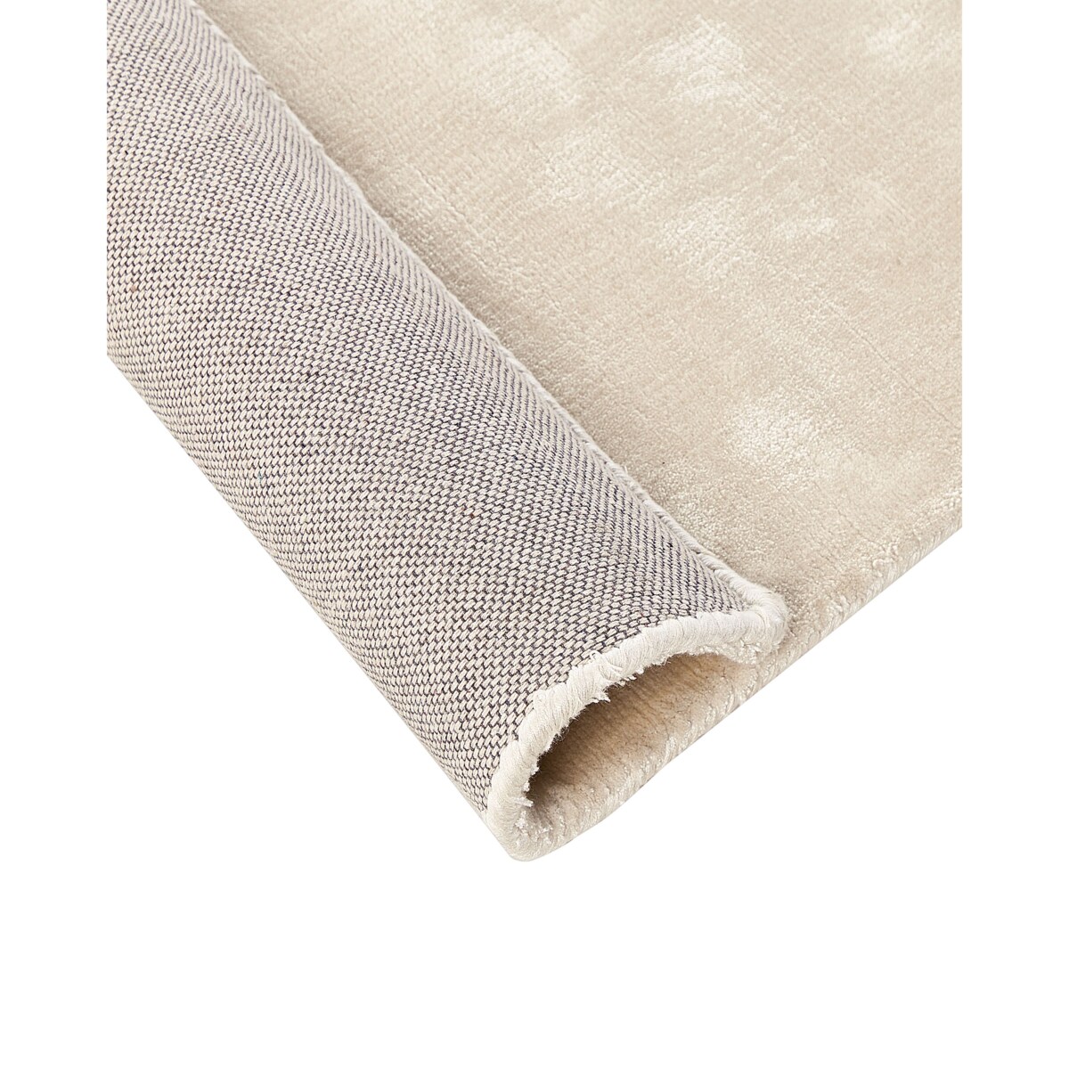 Dywan z wiskozy 80 x 300 cm jasnobeżowy GESI II