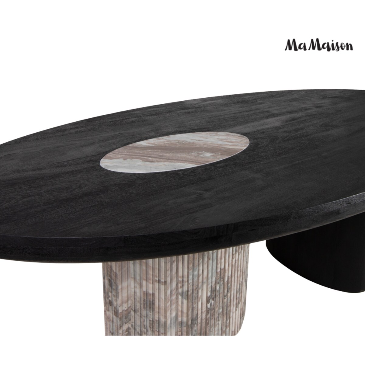 MaMaison stół do jadalni ATLANTE 240 marmur Sawar drewno mango