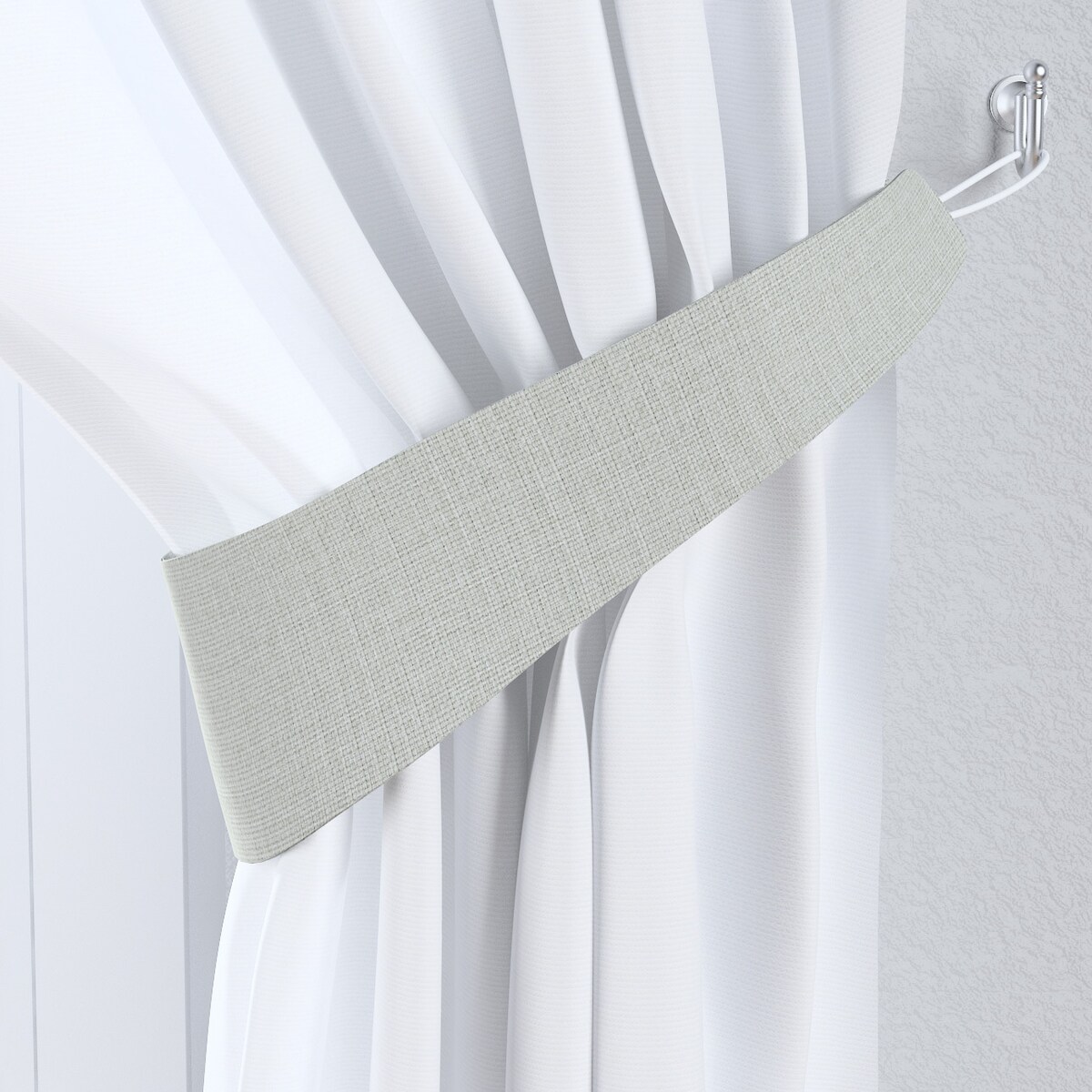 Podwiązka Victoria, szary strukturalny, 12 x 70 cm, Blackout/Dimout