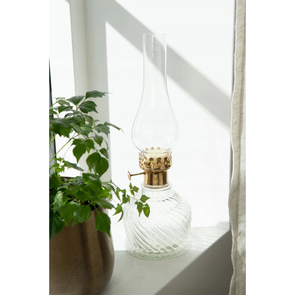 LAMPION LAMPA NAFTOWA SZKLANY ŚWIECZNIK TEALIGHT PRZEZROCZYSTY SKANDYNAWSKI