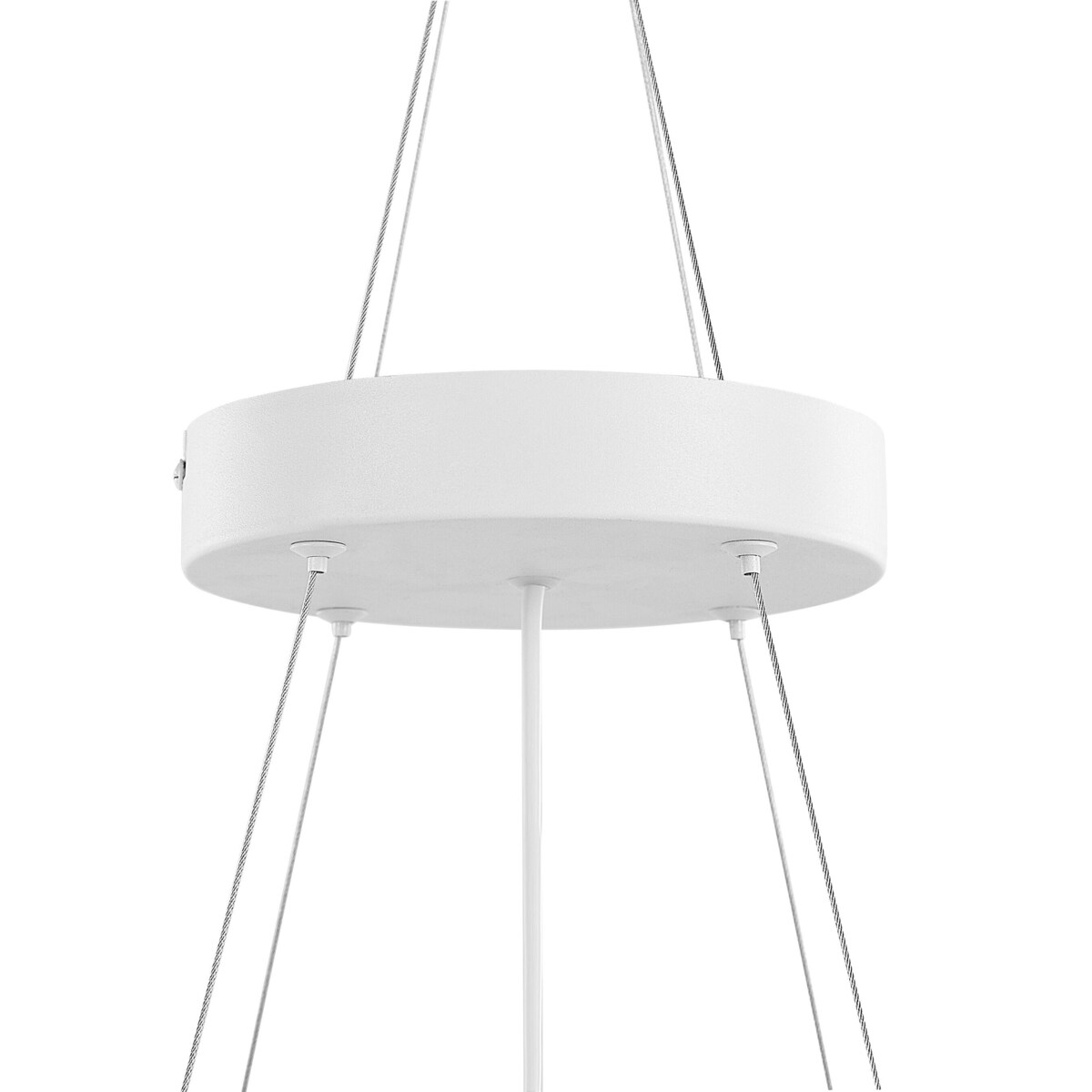 Lampa wisząca LED metalowa biała BALILI