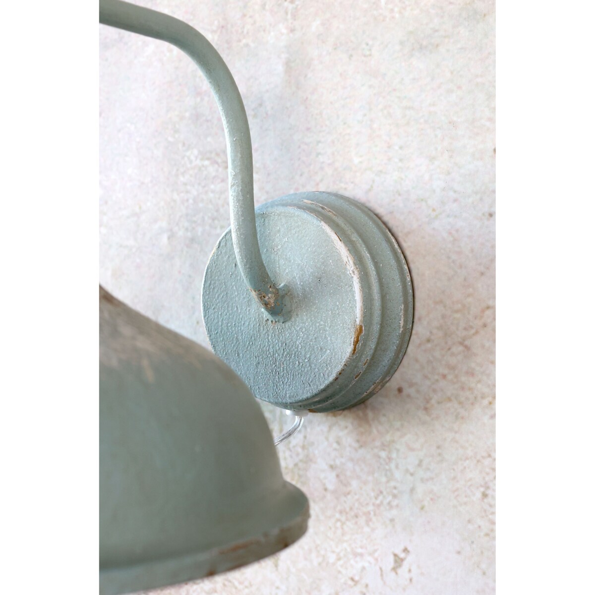 Kinkiet ścienny szaro-niebieski postarzany Factory