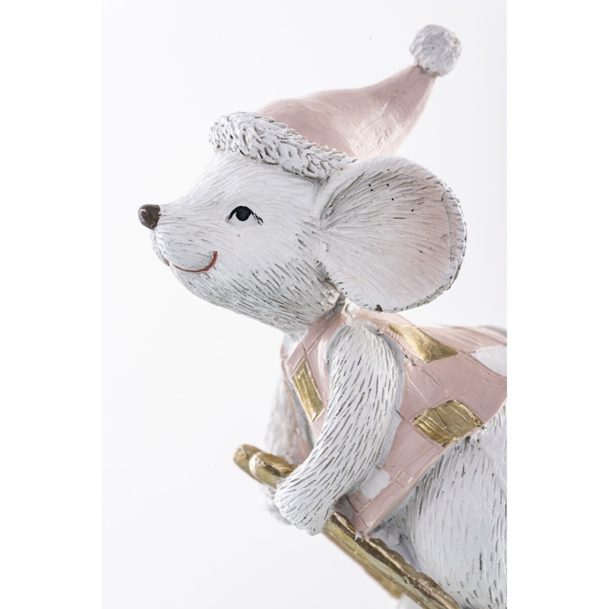 Figurka - myszka na nartach 10x7,5x4,5 cm SCIATORE