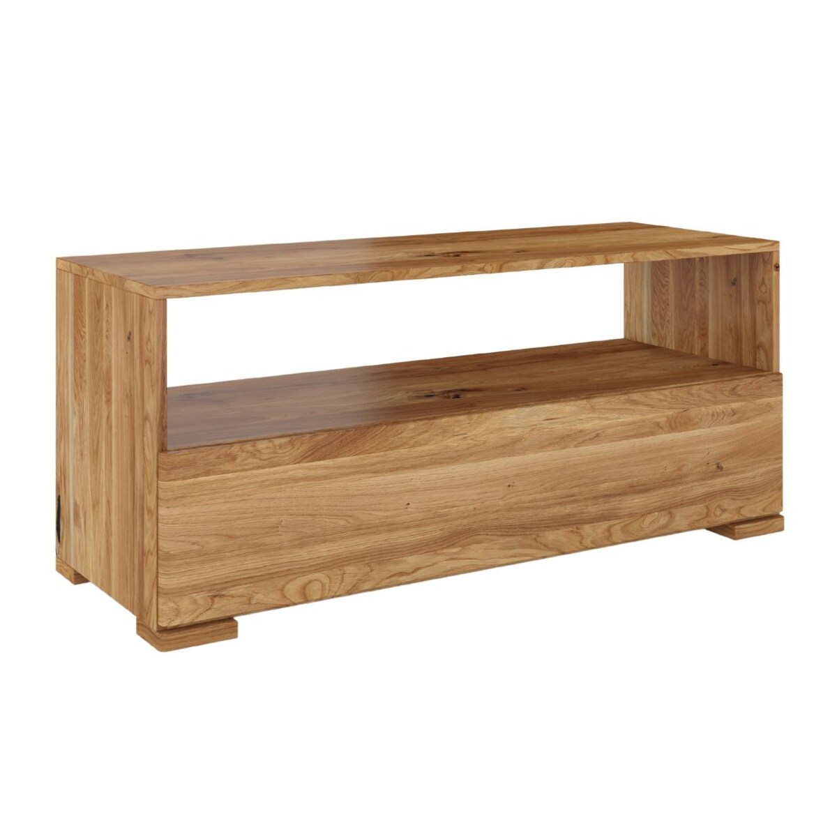 Drewniana szafka Rtv dębowa Visby Sandema / Lakier naturalny