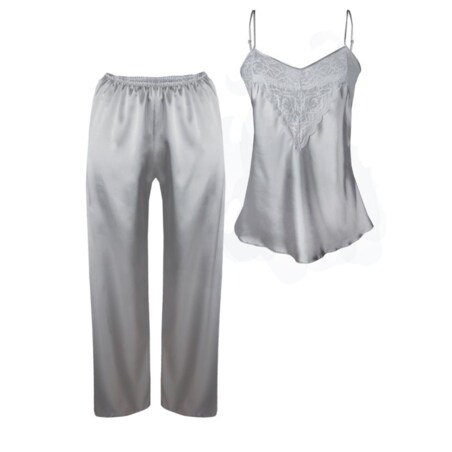 Komplet Avery Srebrny Srebrny, L