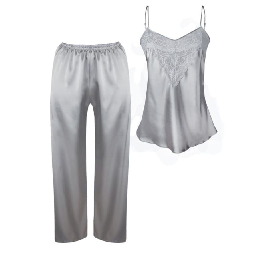 Komplet Avery Srebrny Srebrny, L