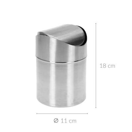 Metalowy kosz łazienkowy MINI - 1 l