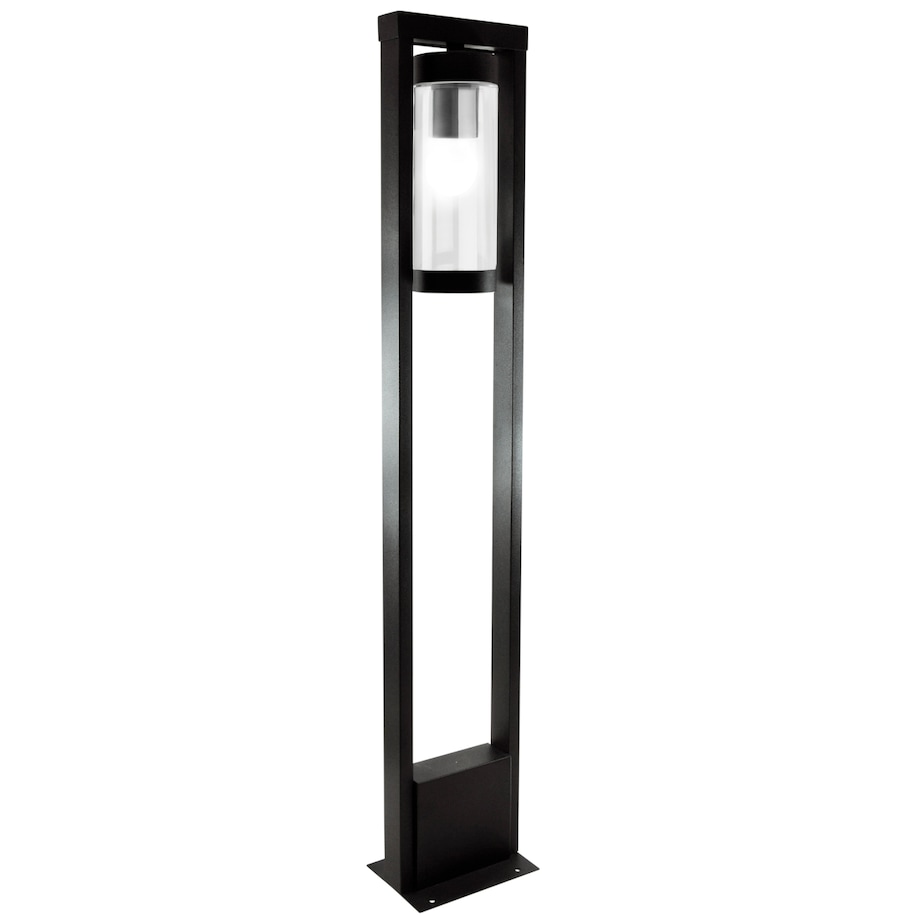 Stojąca lampa tarasowa Spectra 312358 Polux rama prostokątna IP44 czarna
