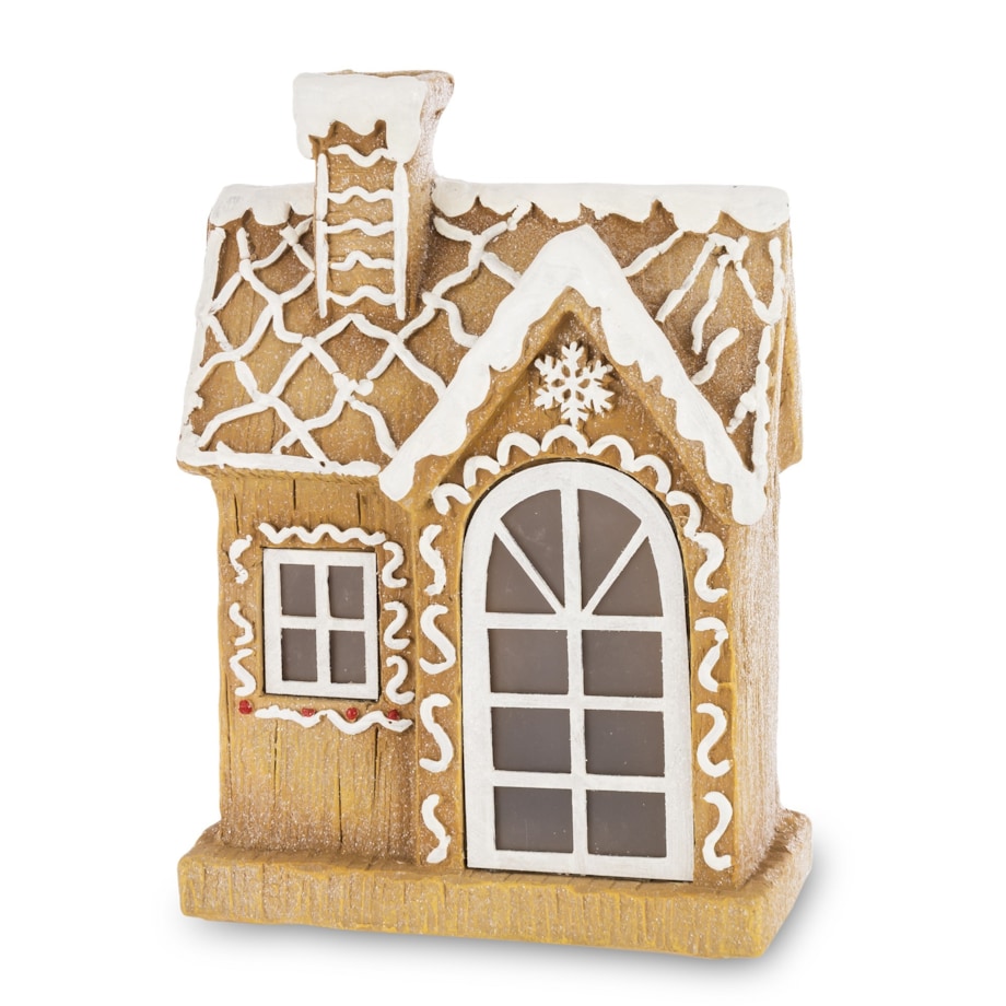 Dekoracja - piernikowy domek LED 32x23 cm