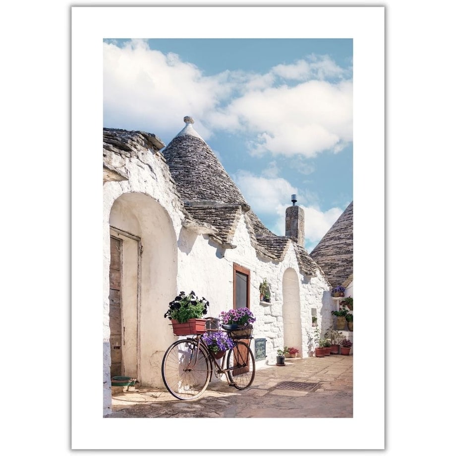 plakat alberobello apulia włochy 50x70