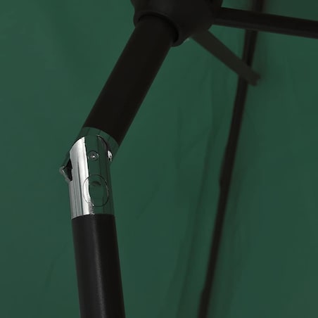 Parasol ogrodowy, zielony, 3 m