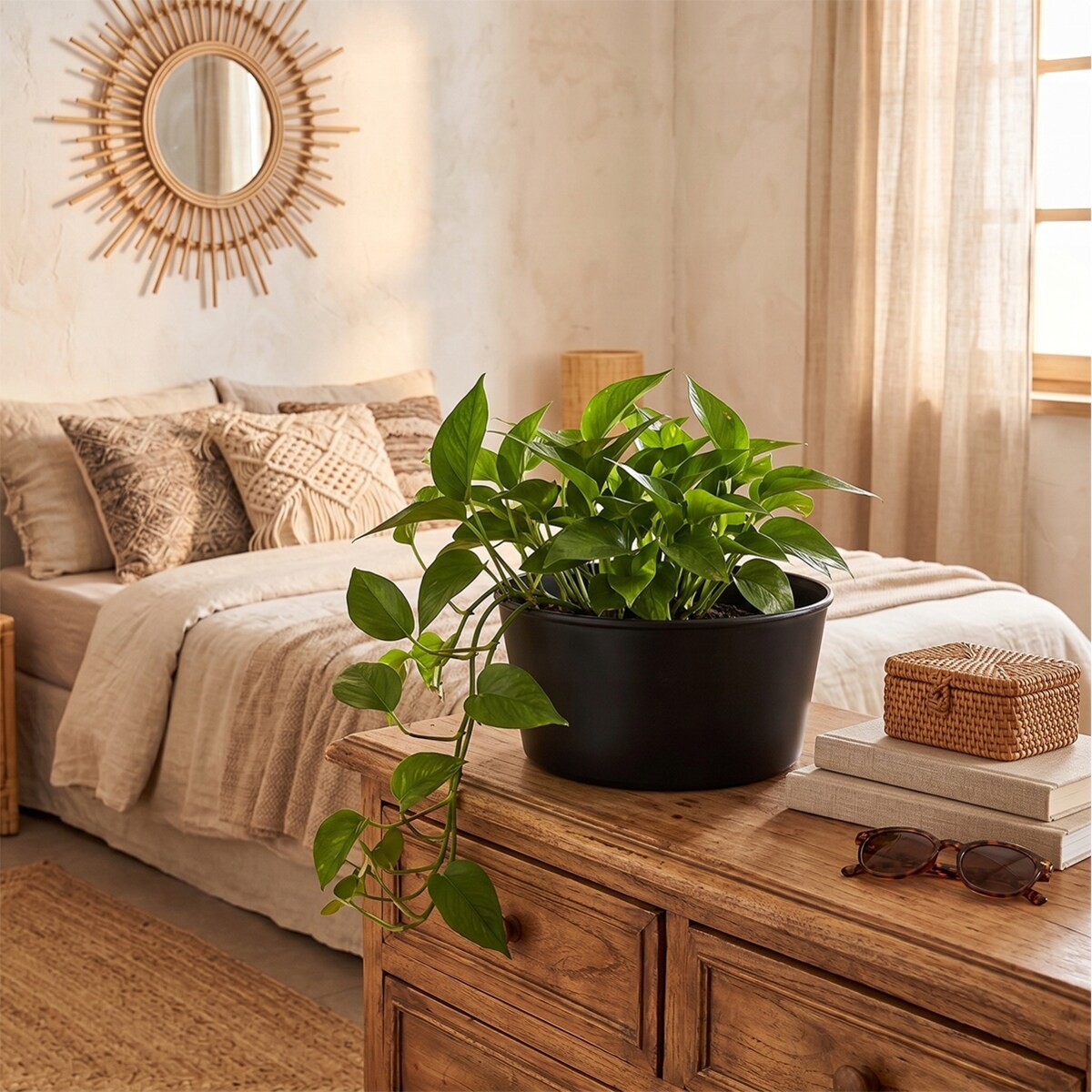 OSŁONKA NA DONICZKĘ NA BONSAI BALKON TARAS PARAPET KWIATY ZIOŁA CZARNA 24cm