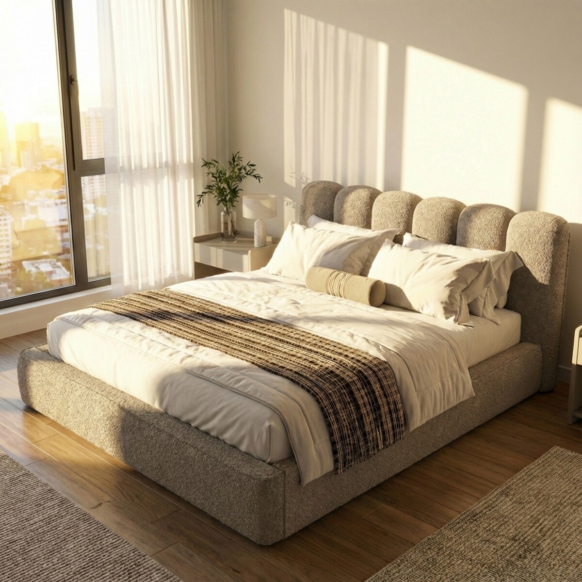 Łóżko Tapicerowane Veneto 140X200 Stelaż Pojemnik Na Pościel Loop 08