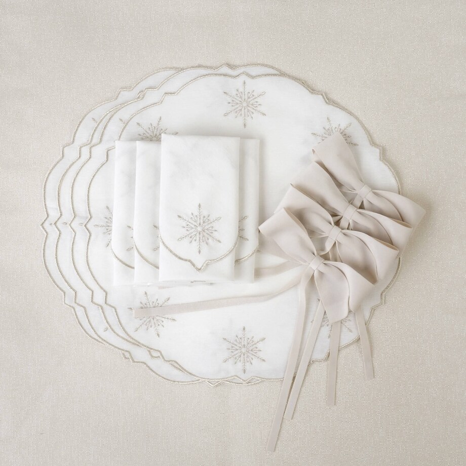 Bieżnik z połyskiem Shiny Silver– 50 × 220 cm