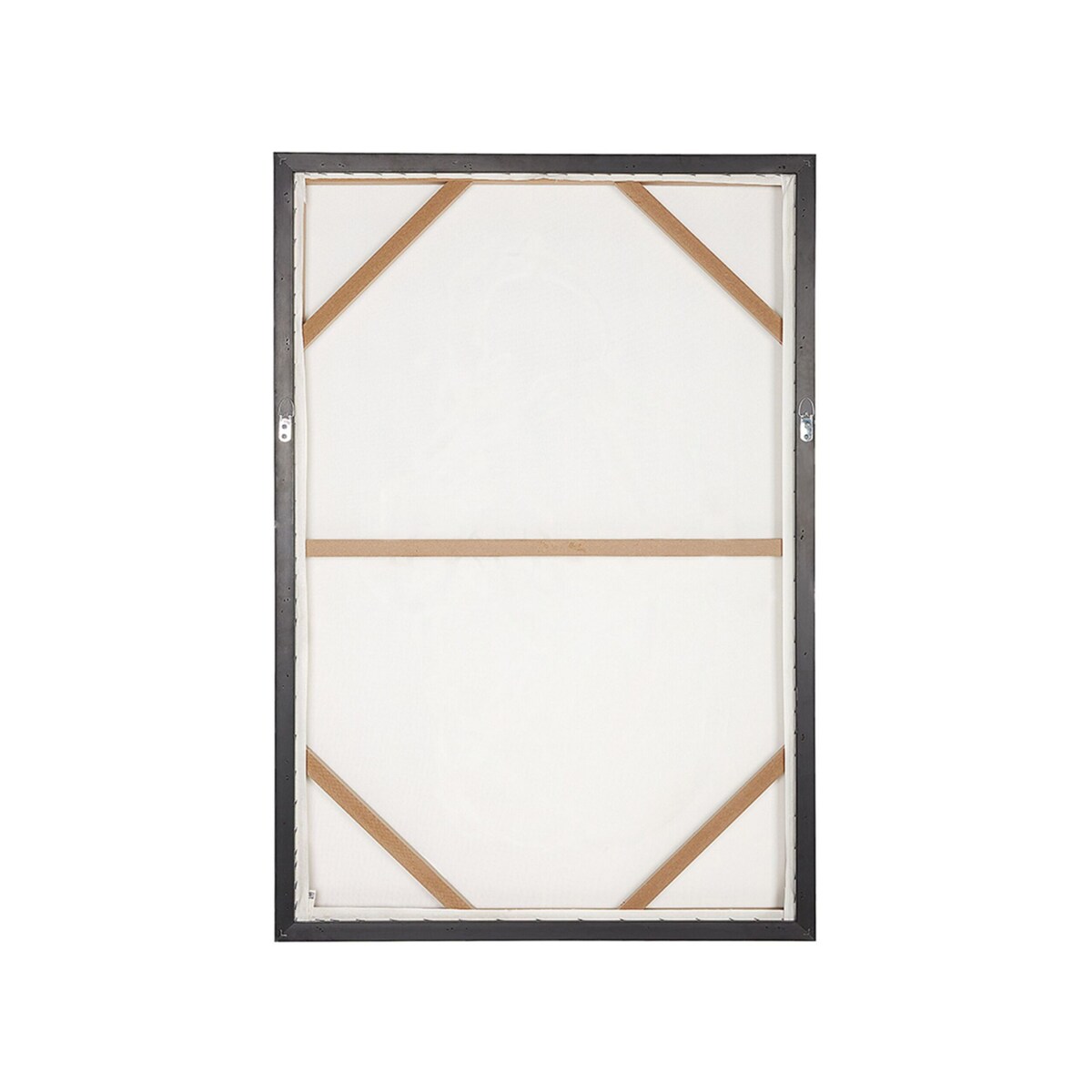 Obraz na płótnie w ramie kobieta 63 x 93 cm brązowo-biały FELTRINA