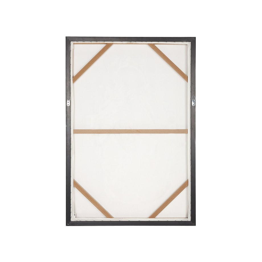 Obraz na płótnie w ramie kobieta 63 x 93 cm brązowo-biały FELTRINA