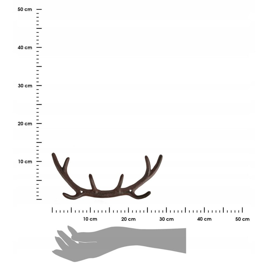 Uchwyt rogi JELENIA poroże Wieszak na ubrania torebki do Przedpokoju 29cm