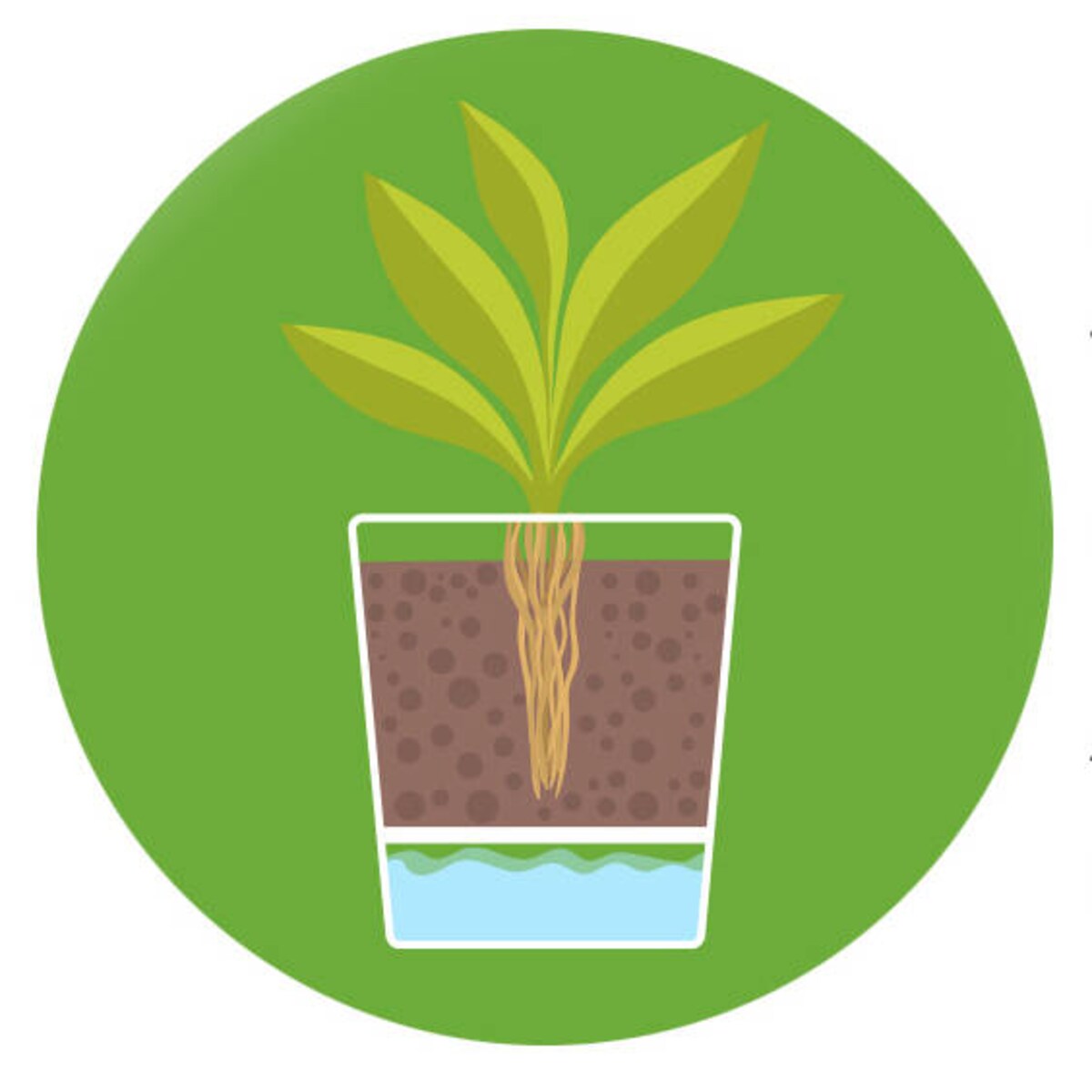 Doniczka samonawadniająca, plastikowa, antracytowa