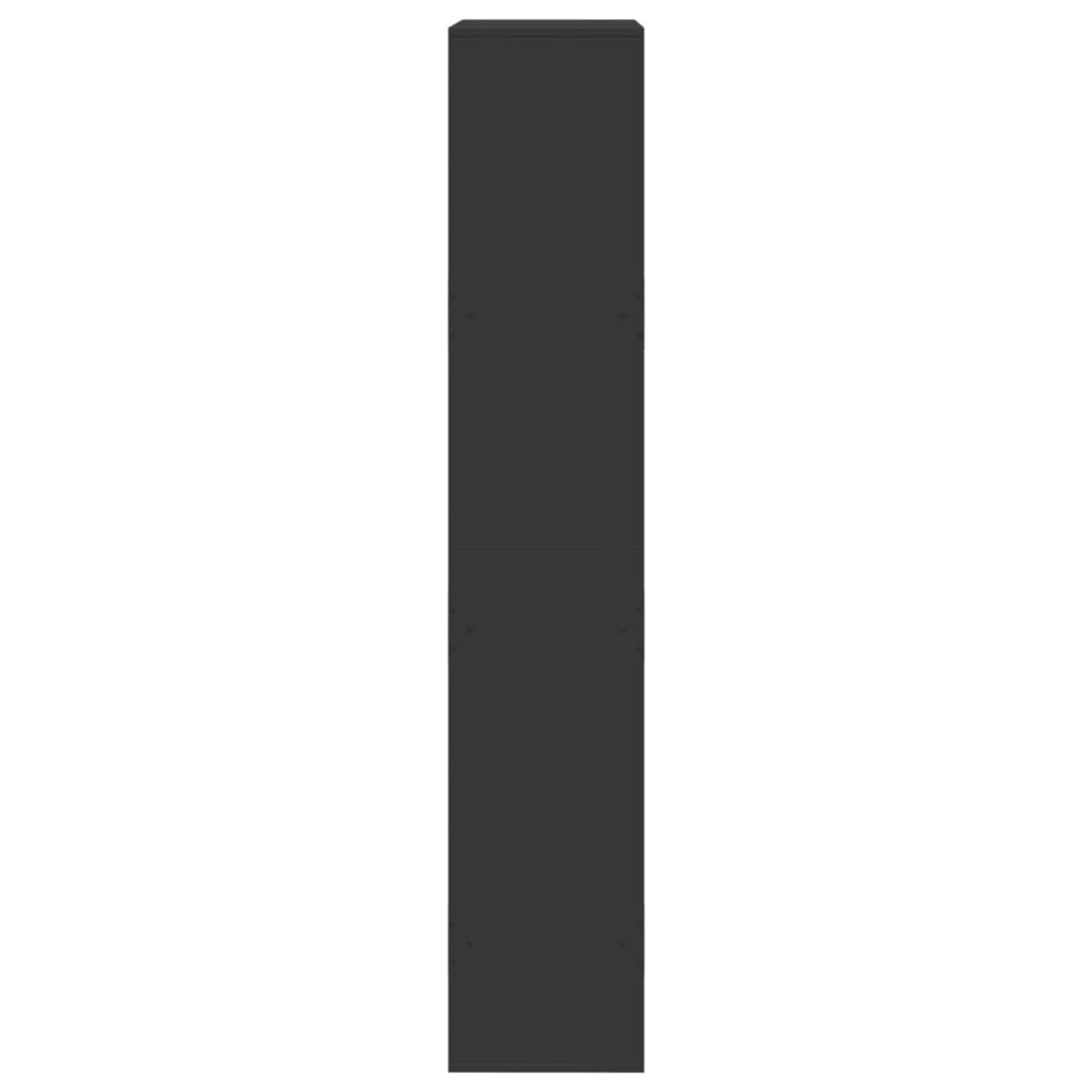 vidaXL Regał/przegroda, czarny, 100x33x175 cm, materiał drewnopochodny