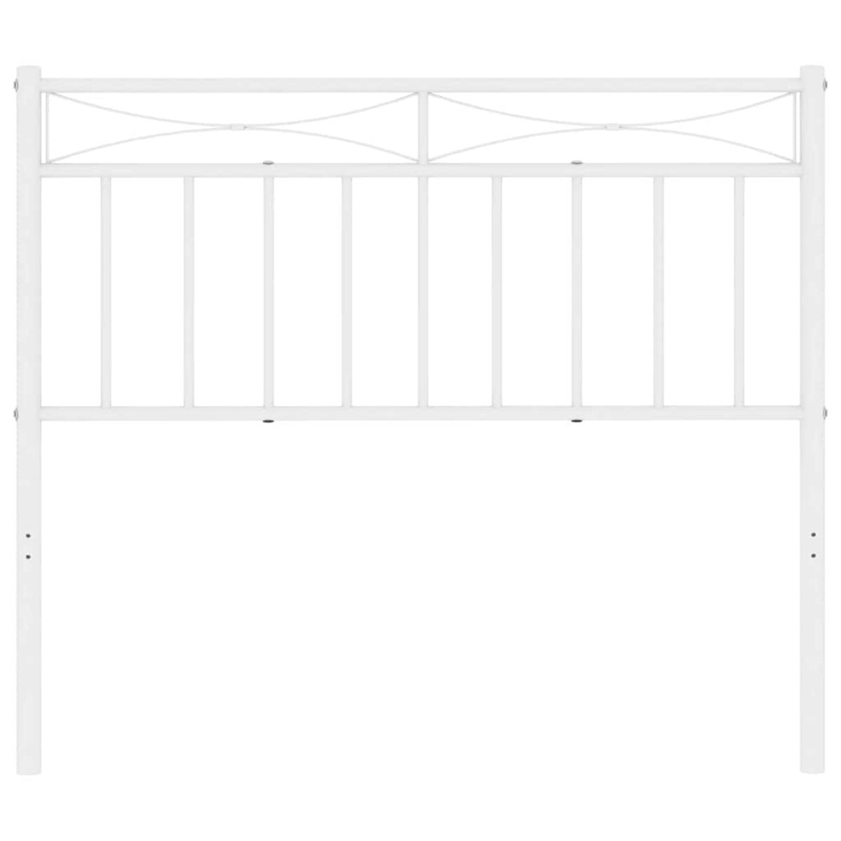 vidaXL Metalowe wymienne wezgłowie, białe, 100 cm