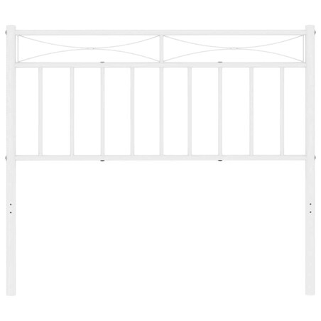 vidaXL Metalowe wymienne wezgłowie, białe, 100 cm