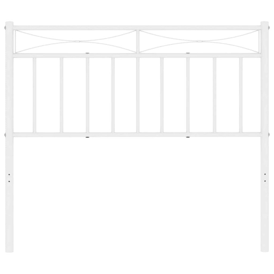 vidaXL Metalowe wymienne wezgłowie, białe, 100 cm