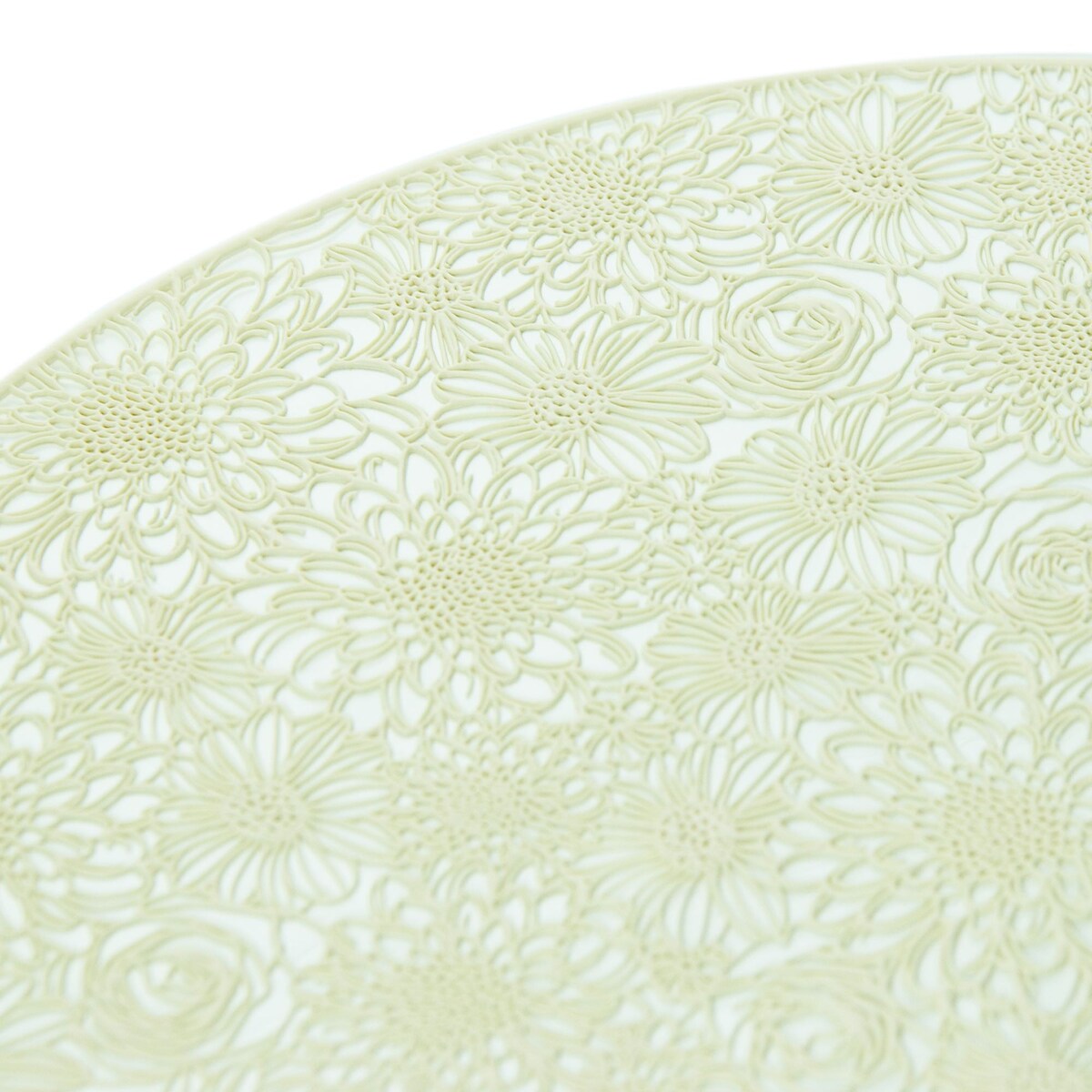 Podkładka Mata Na Stół Okrągła W Kwiaty 38 Cm