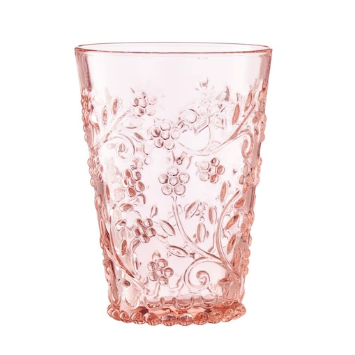 VILLA ITALIA Szklanka wysoka różowa 320 ml MURIEL