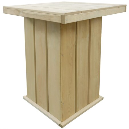 vidaXL Stolik barowy, 75x75x110 cm, impregnowane drewno