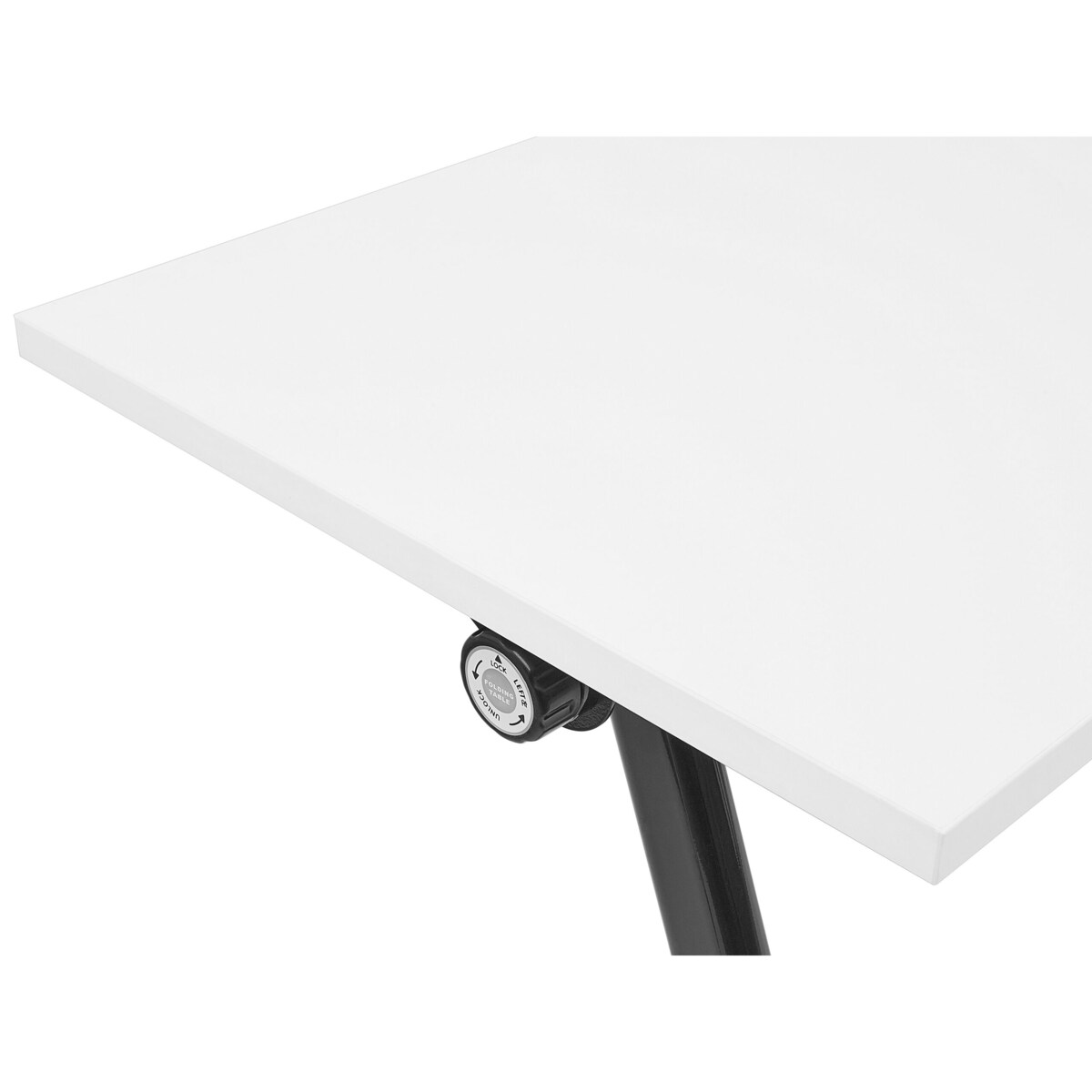 Składane biurko BENDI Biały 160 cm 60 cm Z kółkami