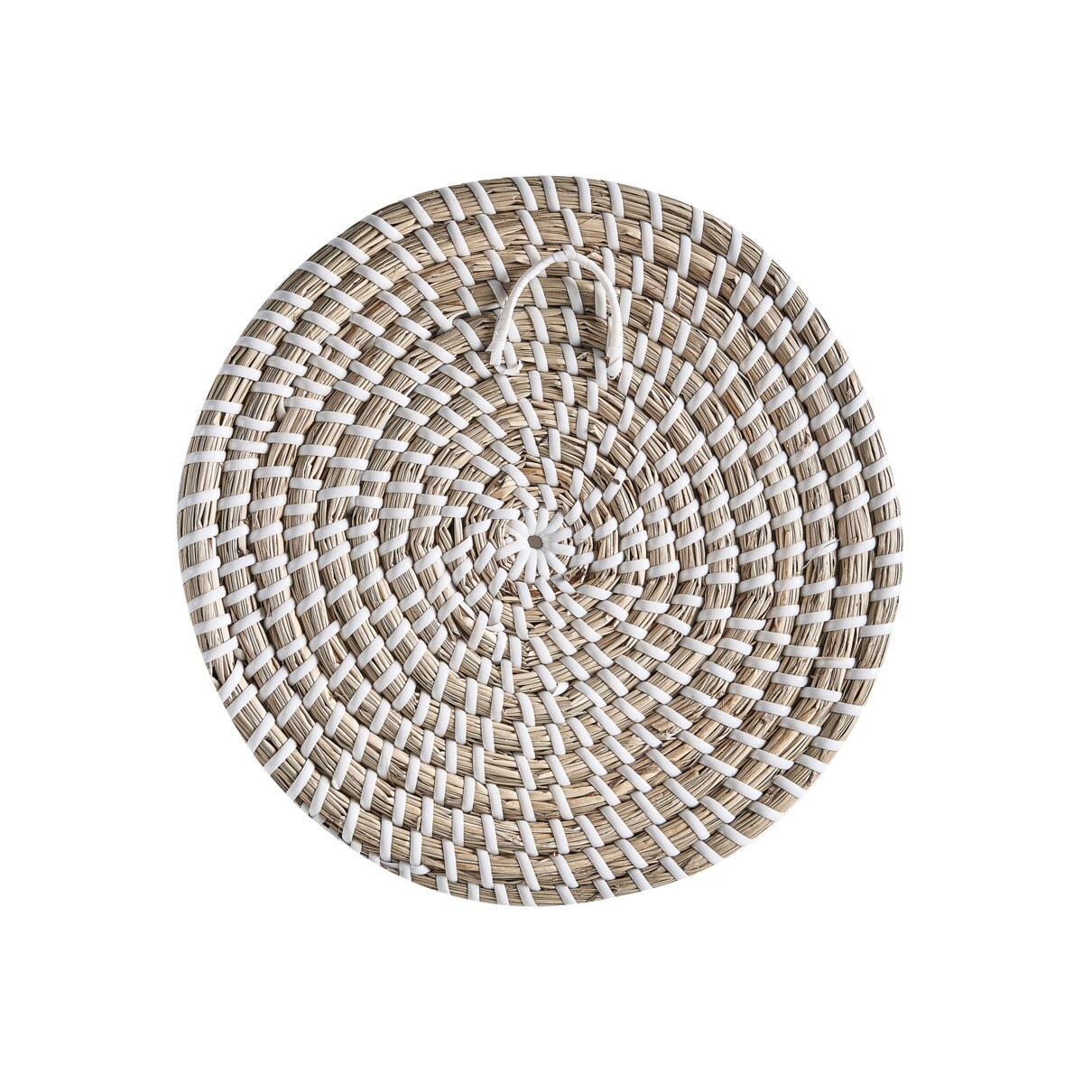 Zestaw 3 dekoracji ściennych z trawy morskiej jasny CANTHO