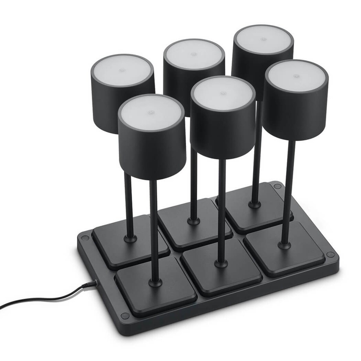 Lampki nocne Fernandez R54096632 RL Light LED 6W 2700-600K stacja ładowania czarny