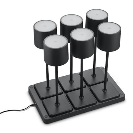 Lampki nocne Fernandez R54096632 RL Light LED 6W 2700-600K stacja ładowania czarny