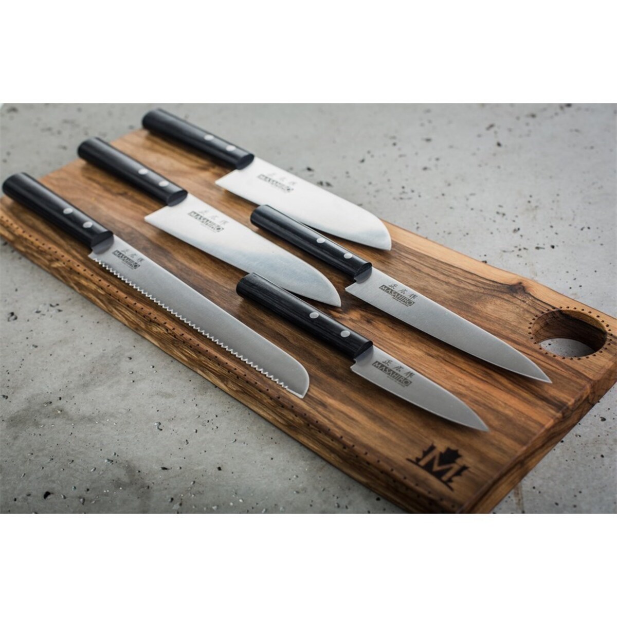 Masahiro nóż Sankei Chef 180mm czarny 35842