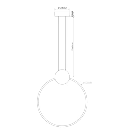 LAMPA WISZĄCA ZAFIRO M MOSIĄDZ CZERŃ