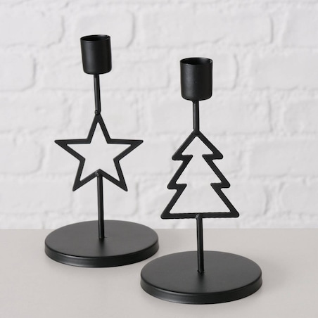 Metalowy świecznik na pojedynczą świecę NORGA, wys. 17 cm