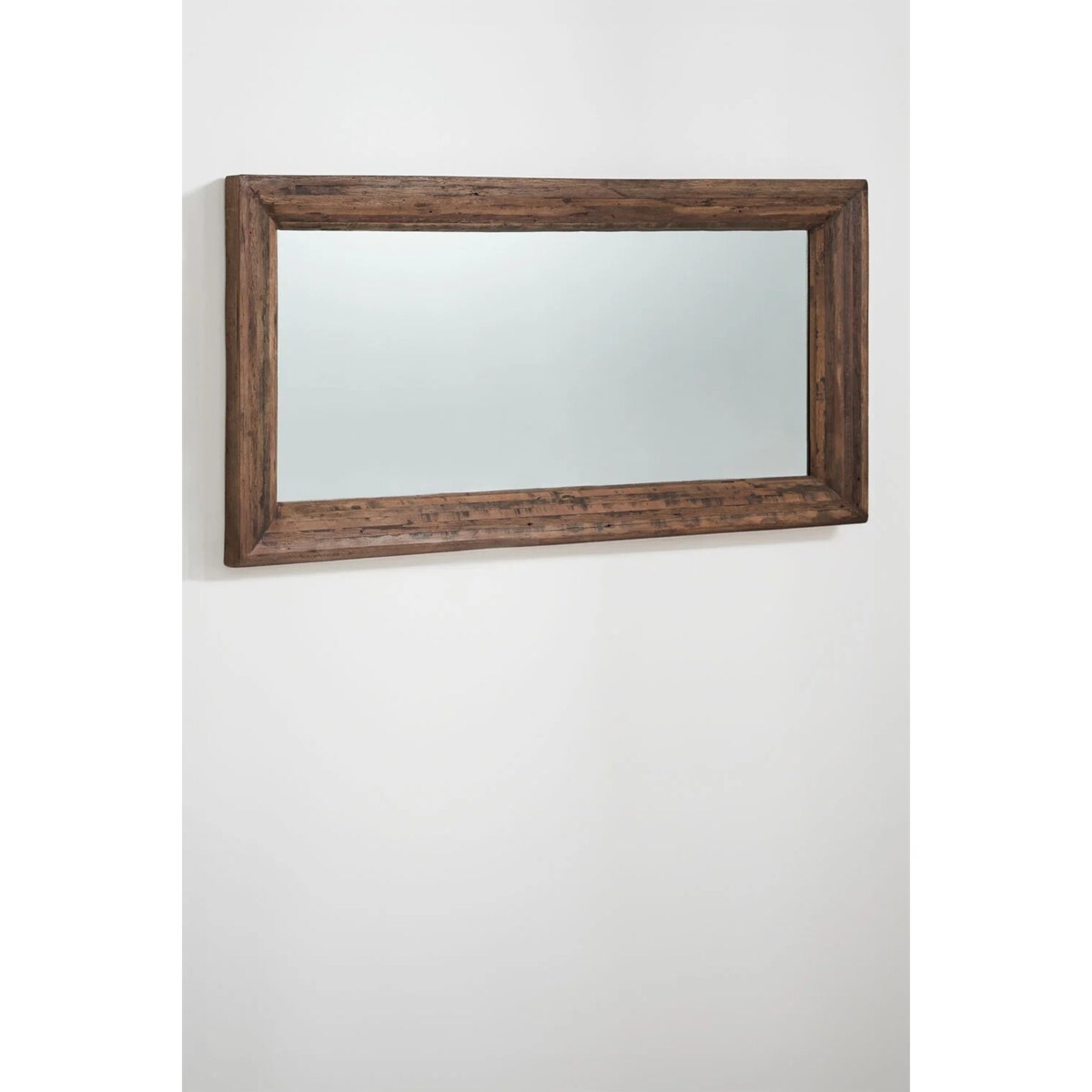 Prostokątne lustro z drewna z odzysku Juvira 110x220 cm
