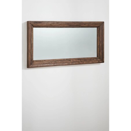 Prostokątne lustro z drewna z odzysku Juvira 110x220 cm