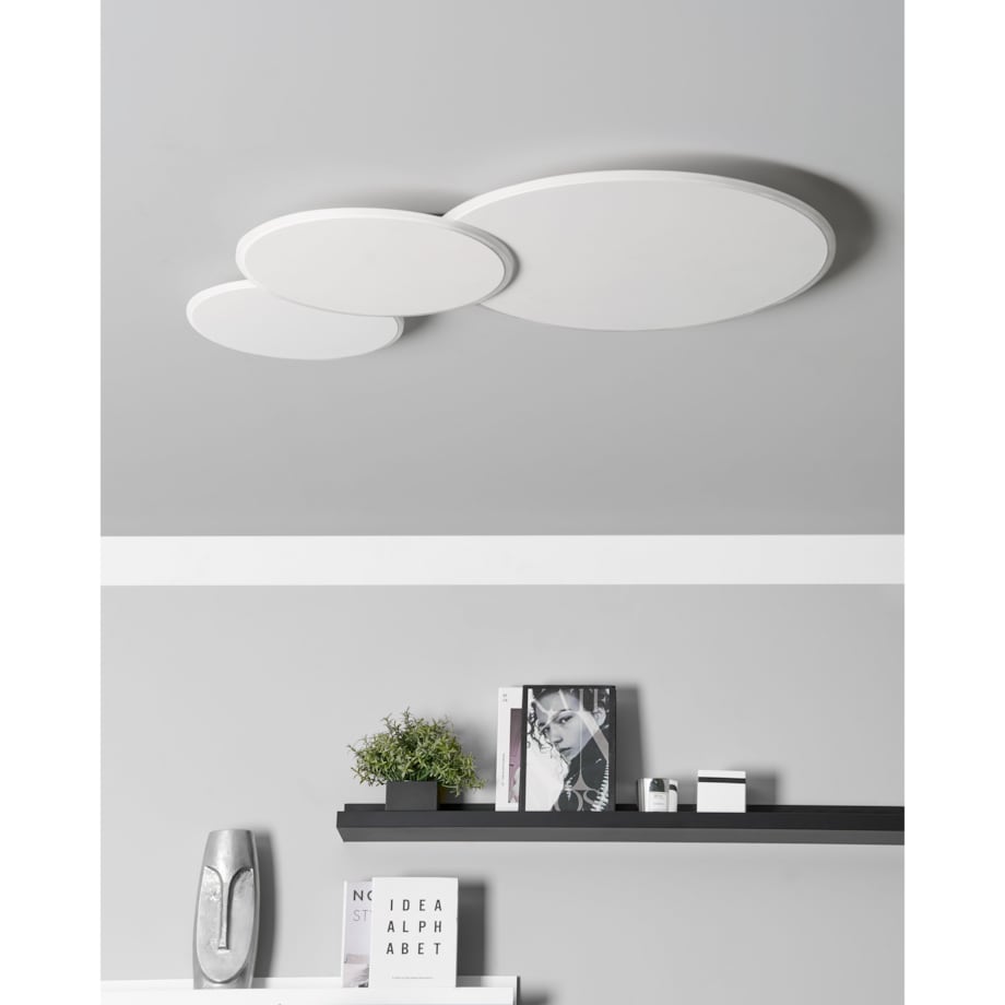 Lampa sufitowa LED biała GABRIK