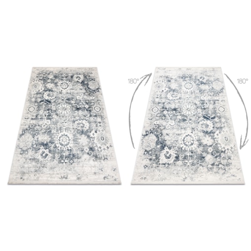 Dywan DISTIN 0822A granatowy / niebieski / 80x150 cm