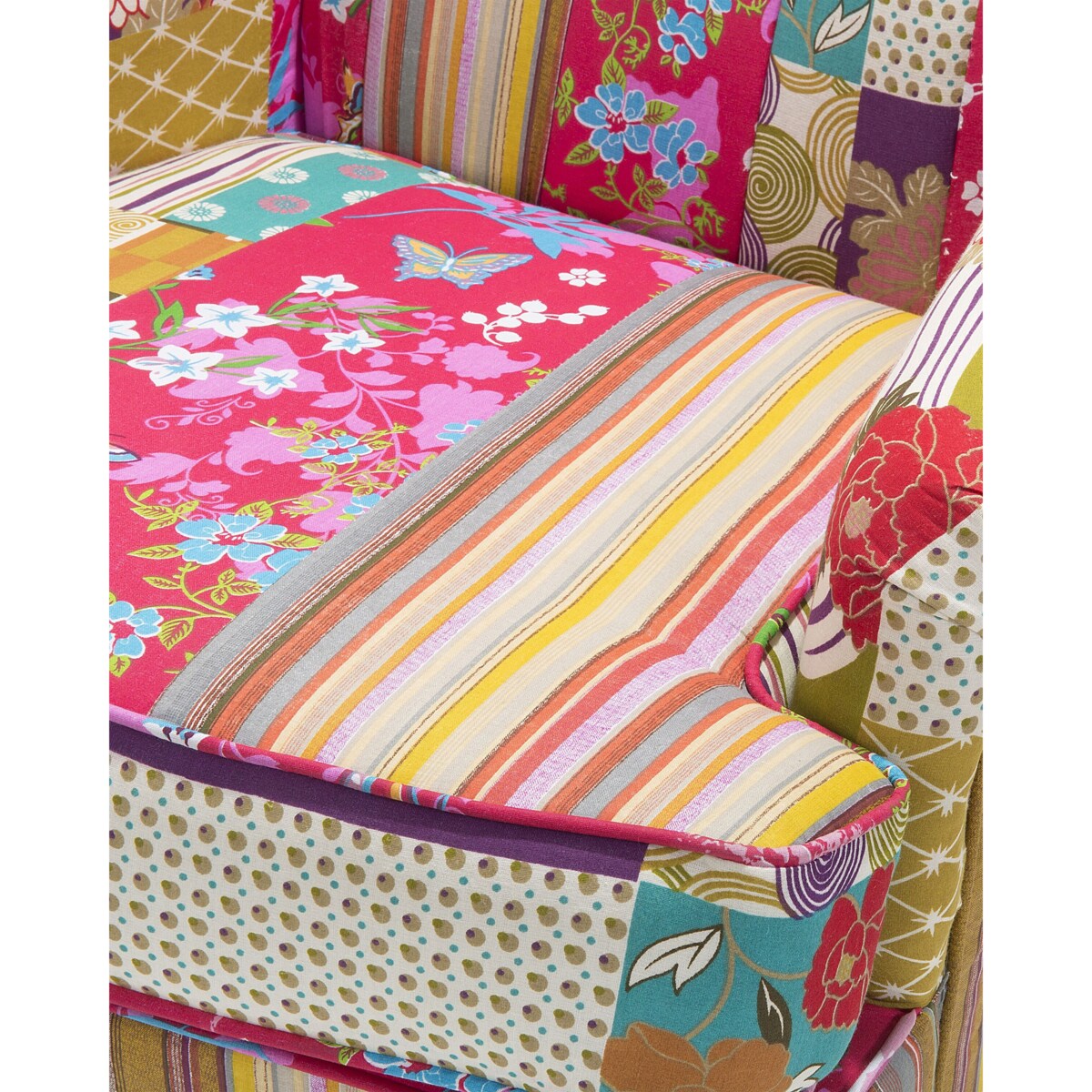 Fotel uszak patchwork wielokolorowy MOLDE